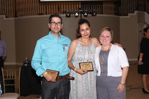Ms Weeks and the Outstanding Parents of the Year 